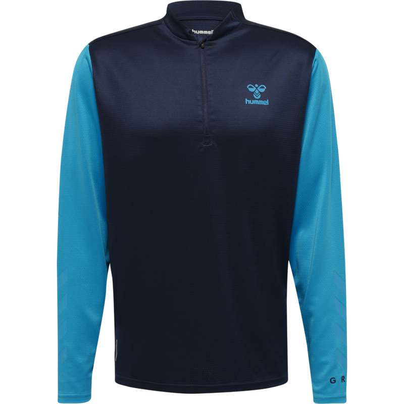 Sweats Hummel Ongrid 1/2 Zip Poly Sweat Homme Bleu Marine | 074333-723