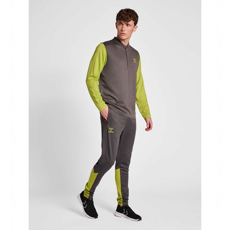 Sweats Hummel Ongrid 1/2 Zip Poly Sweat Homme Grise | 293697-689