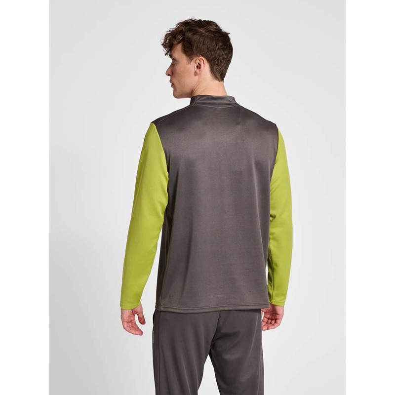 Sweats Hummel Ongrid 1/2 Zip Poly Sweat Homme Grise | 293697-689