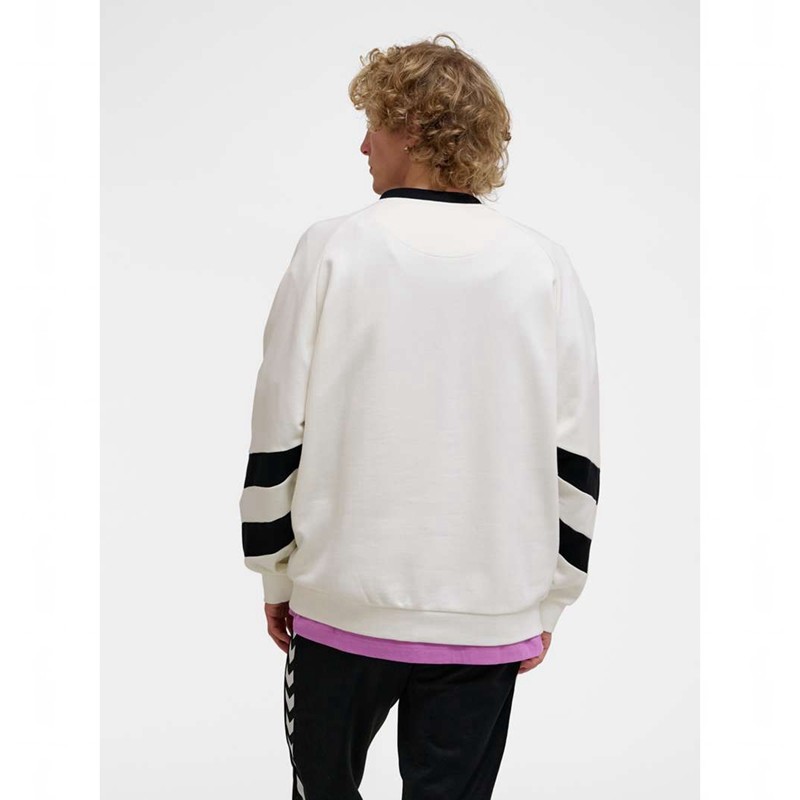 Sweats Hummel Oversized Crew Sportswear Swarm Femme Blanche | 481686-929