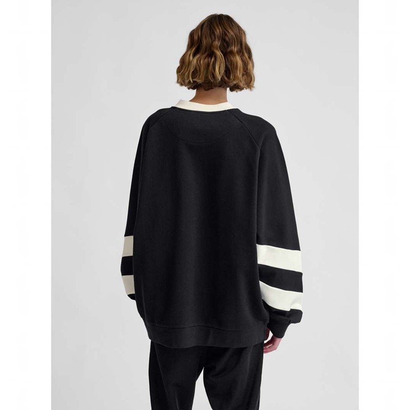 Sweats Hummel Oversized Crew Sportswear Swarm Homme Noir | 708273-924