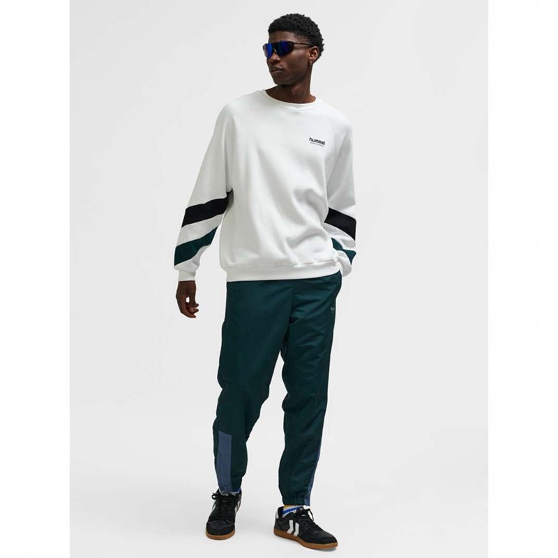 Sweats Hummel Oversized Crew Sportswear Homme Blanche | 719942-680