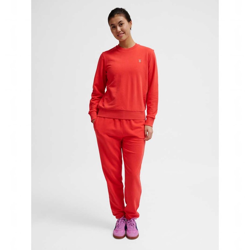 Sweats Hummel Pulse W Sweat Crewneck Femme Rouge | 927532-583