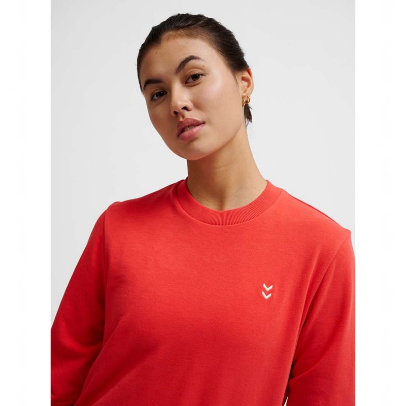 Sweats Hummel Pulse W Sweat Crewneck Femme Rouge | 927532-583