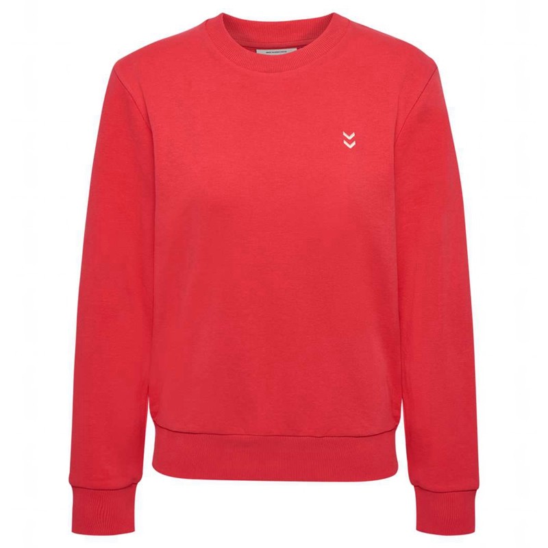Sweats Hummel Pulse W Sweat Crewneck Femme Rouge | 927532-583