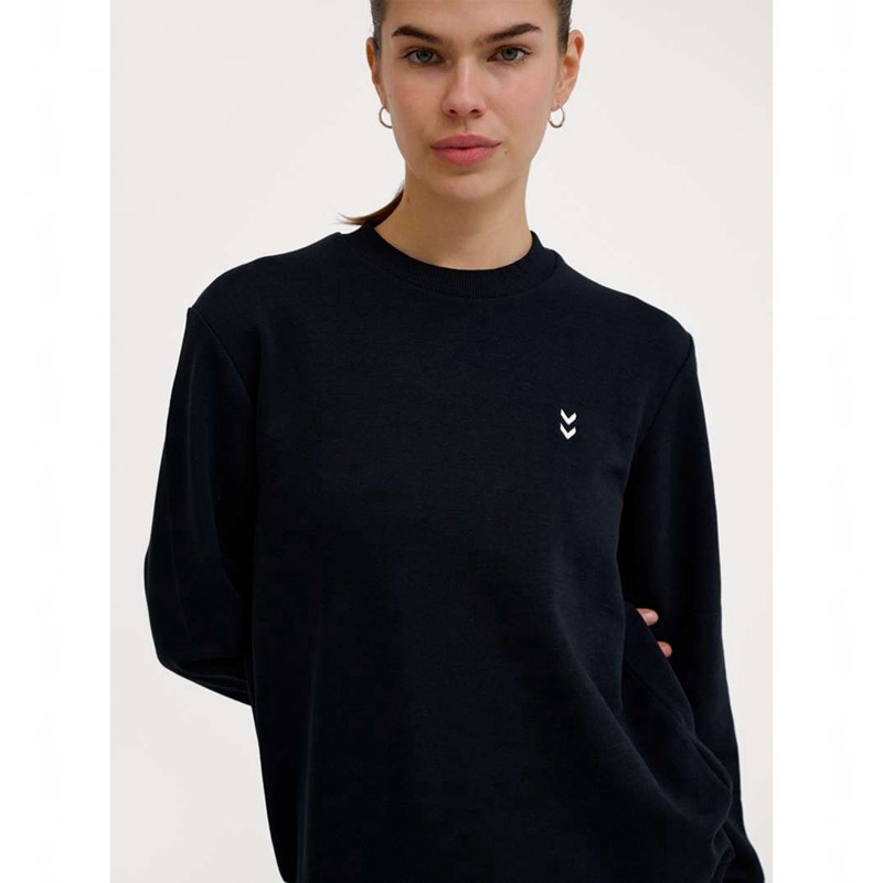 Sweats Hummel Pulse W Sweat Crewneck Femme Noir | 532162-879
