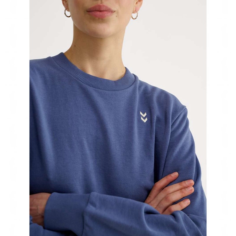 Sweats Hummel Pulse W Sweat Crewneck Femme Bleu | 707148-838