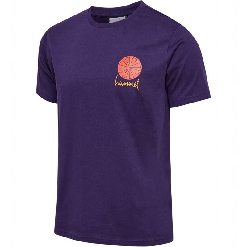 Sweats Hummel Regular Graphic S/S Homme Violette | 503087-968