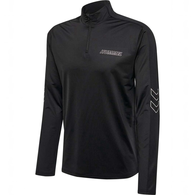 Sweats Hummel Te Strength Pl Half Zip Homme Noir | 305469-273