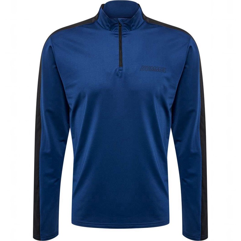 Sweats Hummel Te Strength Pl Half Zip Homme Bleu Marine | 280081-280