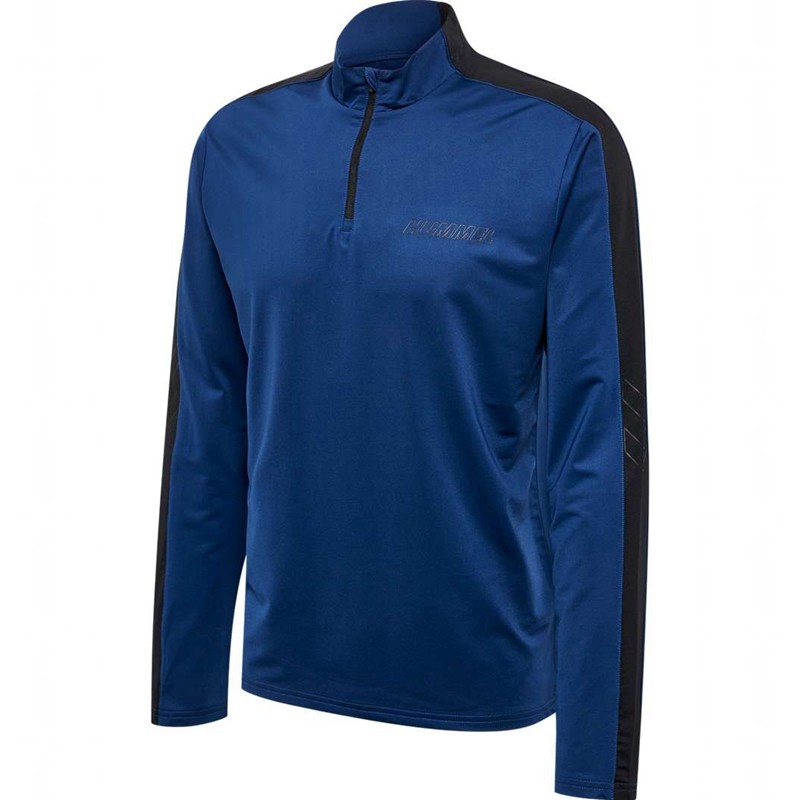 Sweats Hummel Te Strength Pl Half Zip Homme Bleu Marine | 280081-280