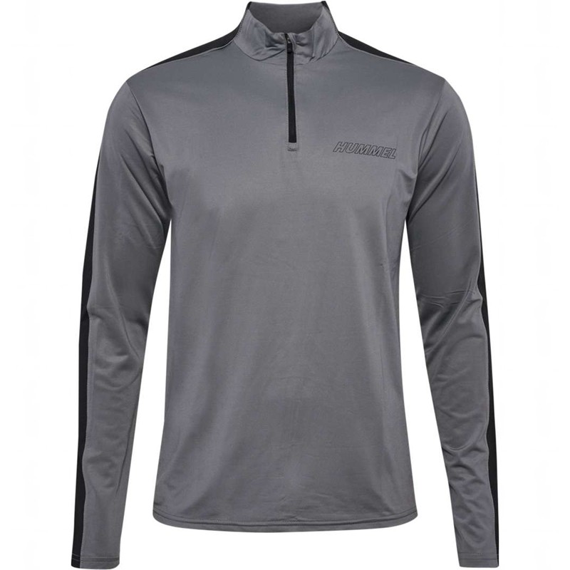 Sweats Hummel Te Strength Pl Half Zip Homme Grise | 056601-520