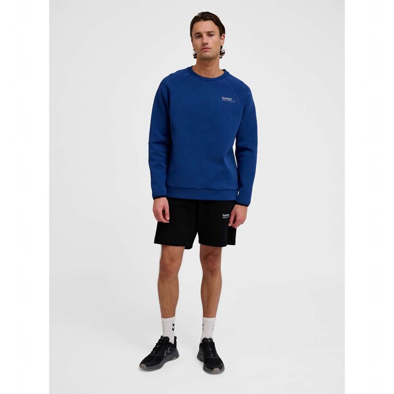 Sweats Hummel Tech Fleece Regular Crew Homme Bleu | 659649-632
