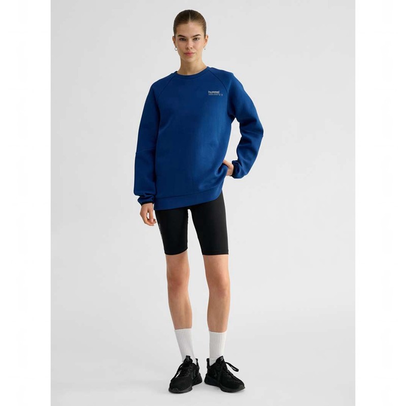 Sweats Hummel Tech Fleece Regular Crew Homme Bleu | 659649-632