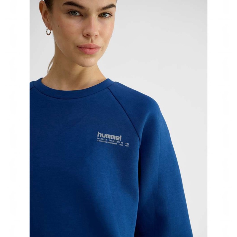 Sweats Hummel Tech Fleece Regular Crew Homme Bleu | 659649-632