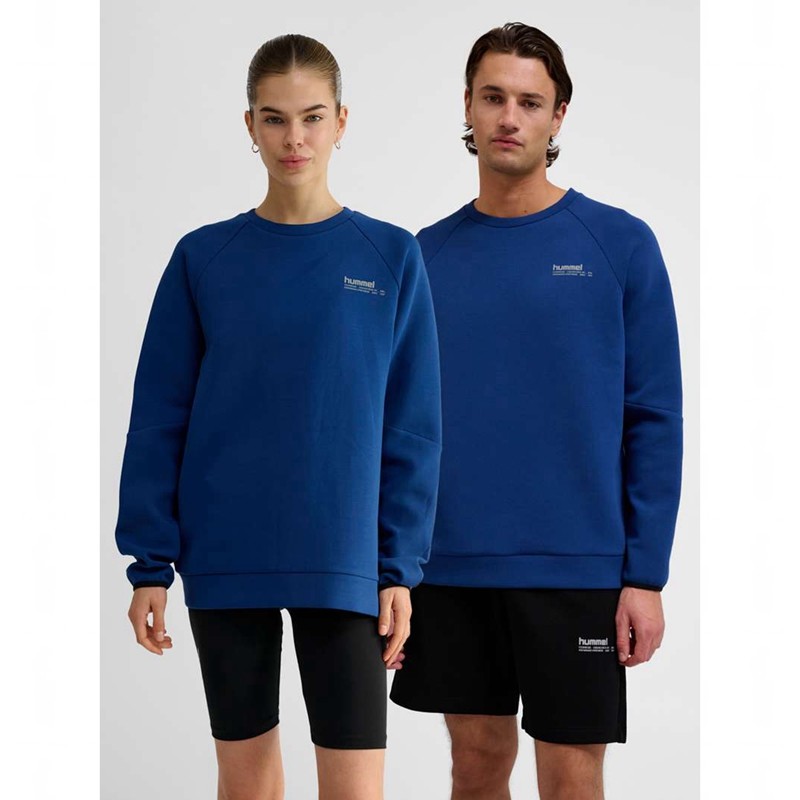 Sweats Hummel Tech Fleece Regular Crew Homme Bleu | 659649-632