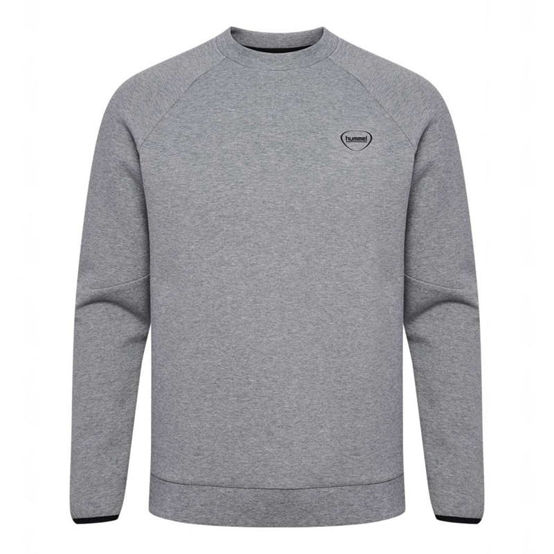 Sweats Hummel Tech Fleece Regular Crew Homme Grise | 274845-476