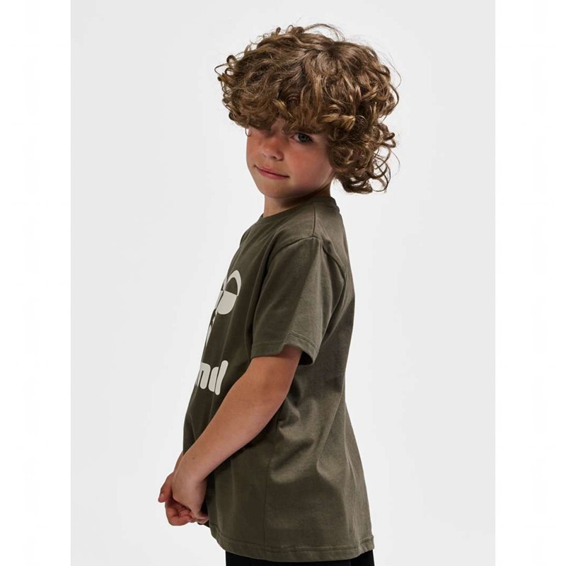 Sweats Hummel Tres S/S Enfant Vert Olive | 298972-140