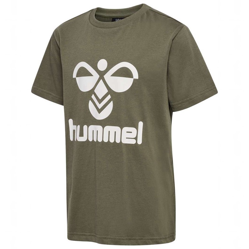 Sweats Hummel Tres S/S Enfant Vert Olive | 298972-140