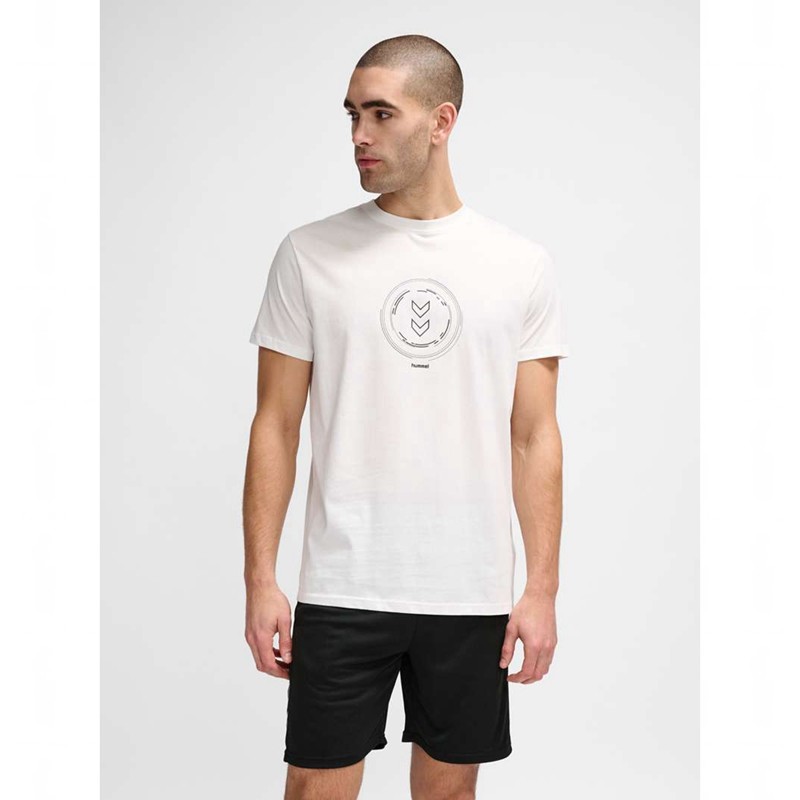 T Shirts Hummel Active Circle Co S/S Homme Blanche | 384768-891
