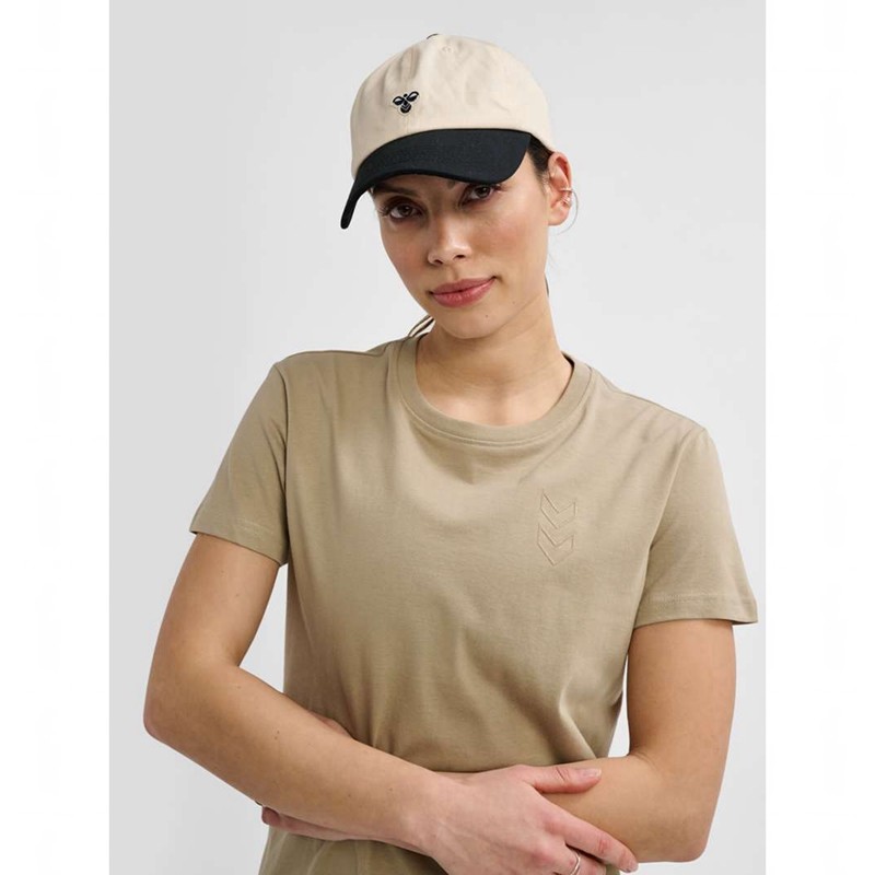 T Shirts Hummel Active Co S/S Femme Beige | 444027-079