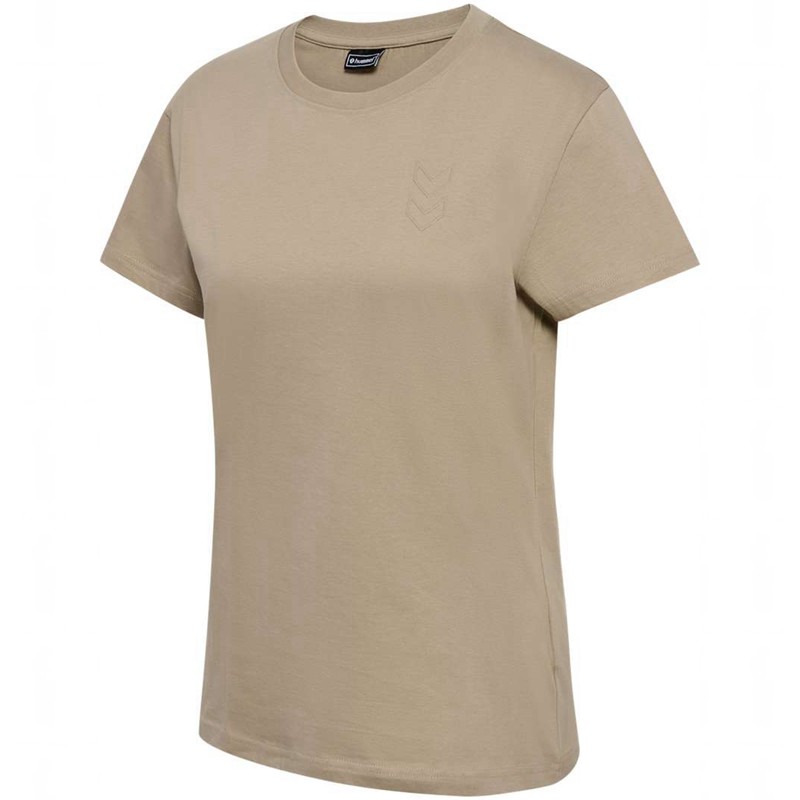T Shirts Hummel Active Co S/S Femme Beige | 444027-079