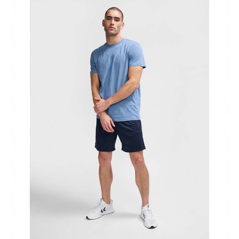 T Shirts Hummel Active Co S/S Homme Bleu | 243869-077
