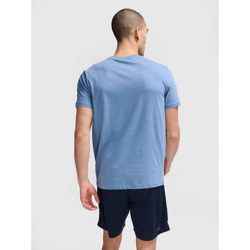 T Shirts Hummel Active Co S/S Homme Bleu | 243869-077