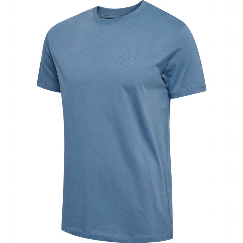T Shirts Hummel Active Co S/S Homme Bleu | 243869-077