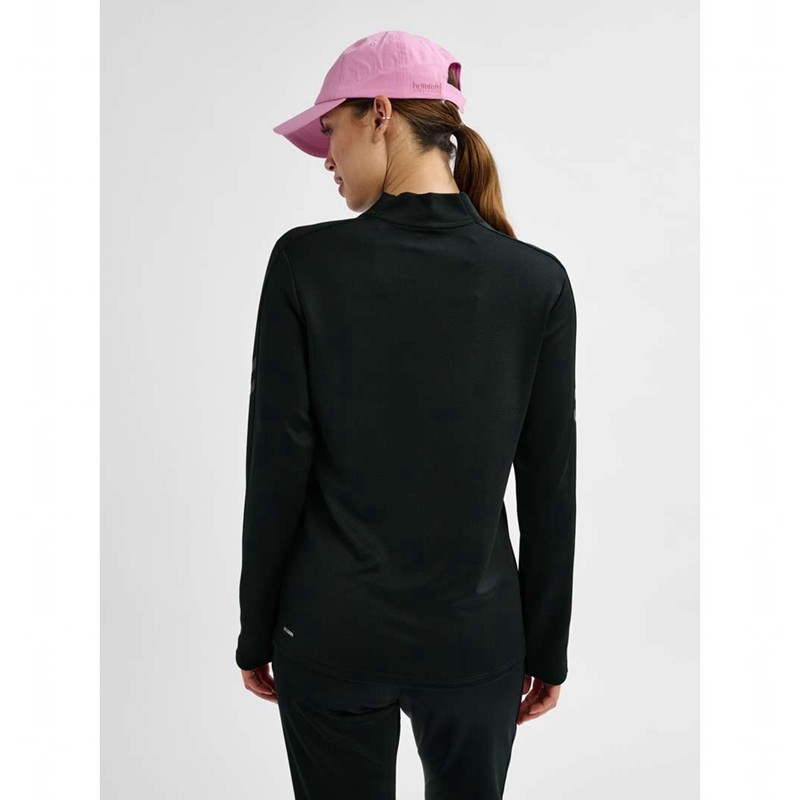 T Shirts Hummel Active Pl Half Zip Femme Noir | 266307-655