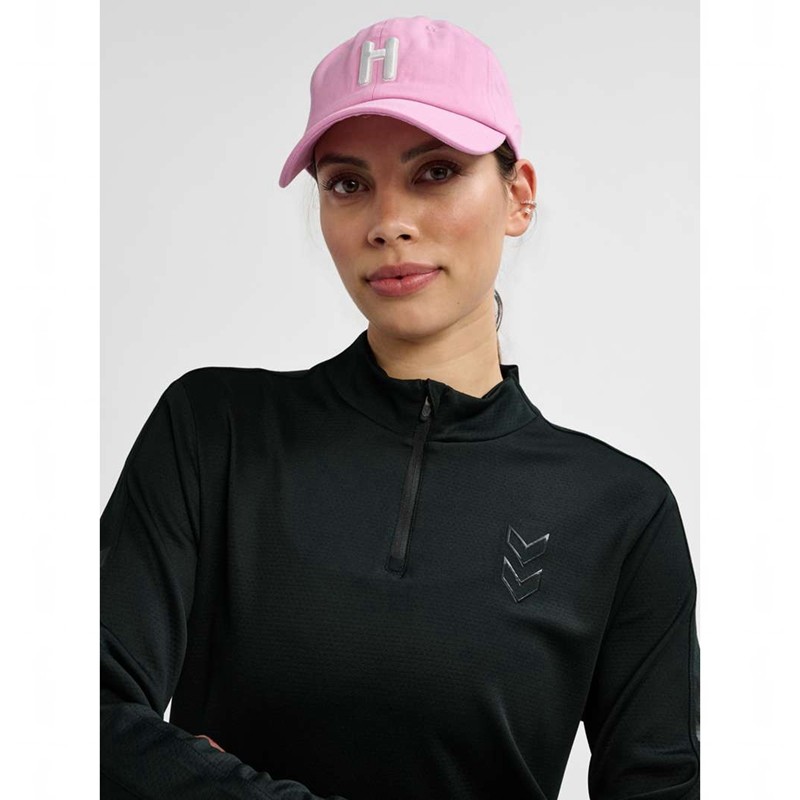 T Shirts Hummel Active Pl Half Zip Femme Noir | 266307-655