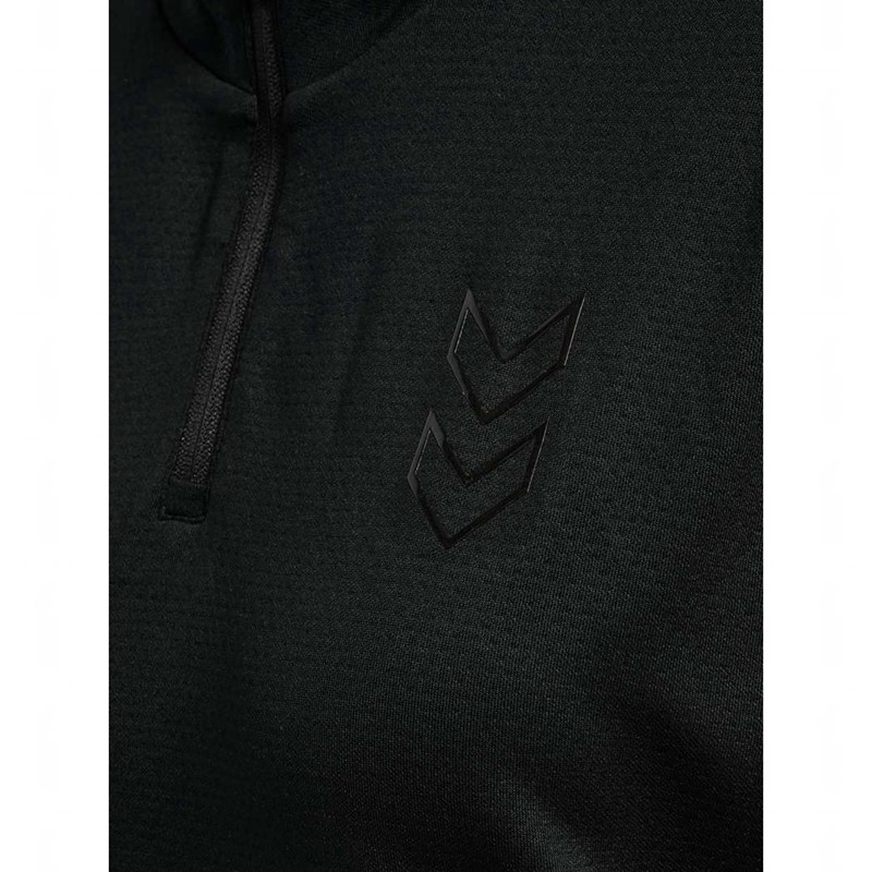T Shirts Hummel Active Pl Half Zip Femme Noir | 266307-655