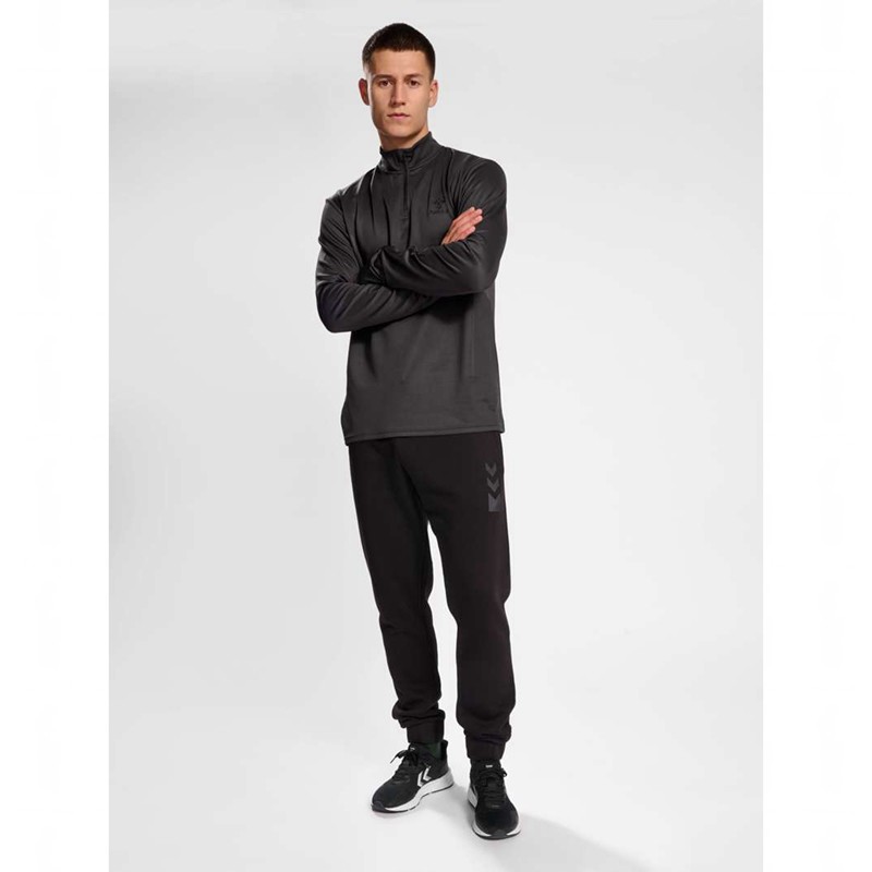 T Shirts Hummel Active Pl Half Zip Homme Noir | 404747-040