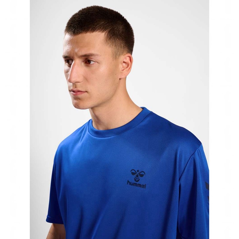 T Shirts Hummel Active Pl Jersey S/S Homme Bleu | 816687-092