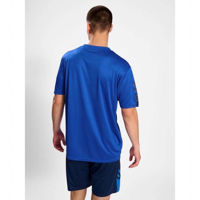T Shirts Hummel Active Pl Jersey S/S Homme Bleu | 816687-092