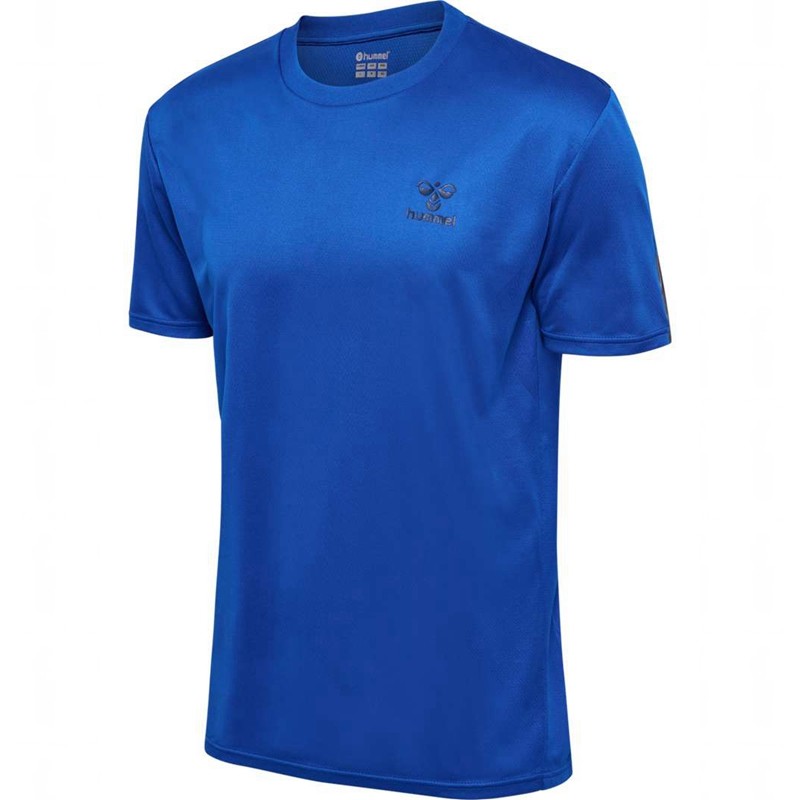 T Shirts Hummel Active Pl Jersey S/S Homme Bleu | 816687-092