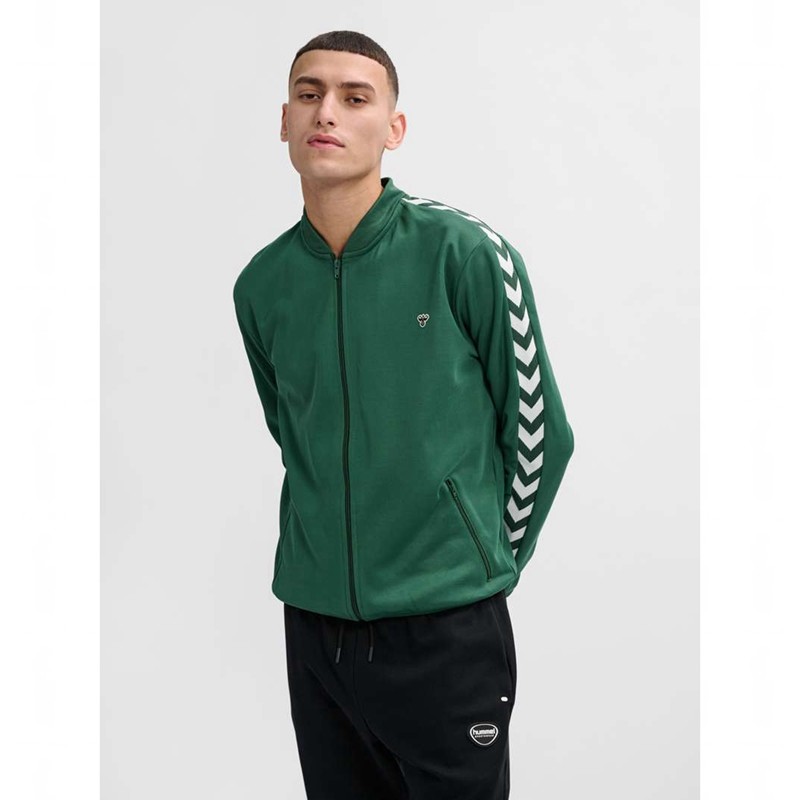 T Shirts Hummel Archive Regular Poly Zip Femme Vert | 796165-087