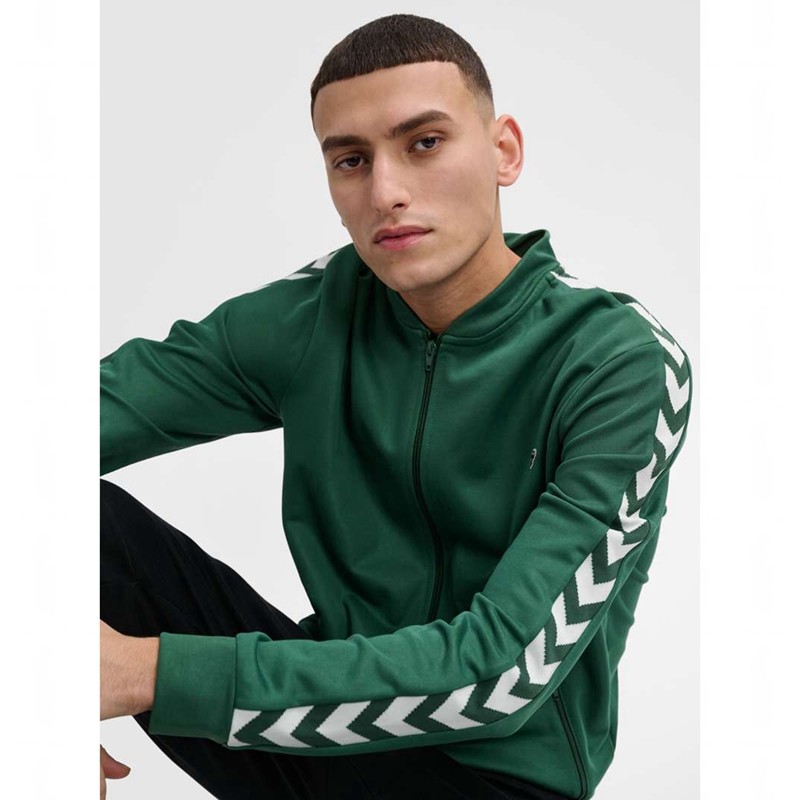 T Shirts Hummel Archive Regular Poly Zip Femme Vert | 796165-087
