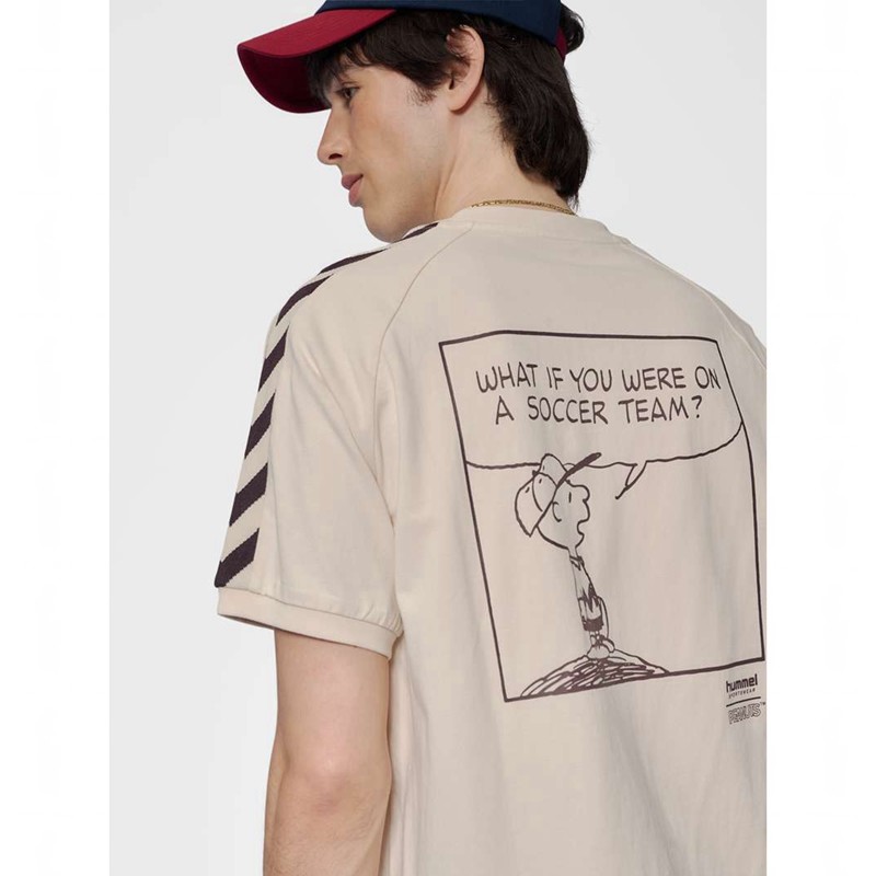 T Shirts Hummel Archive S/S Peanuts Homme Beige | 510888-514