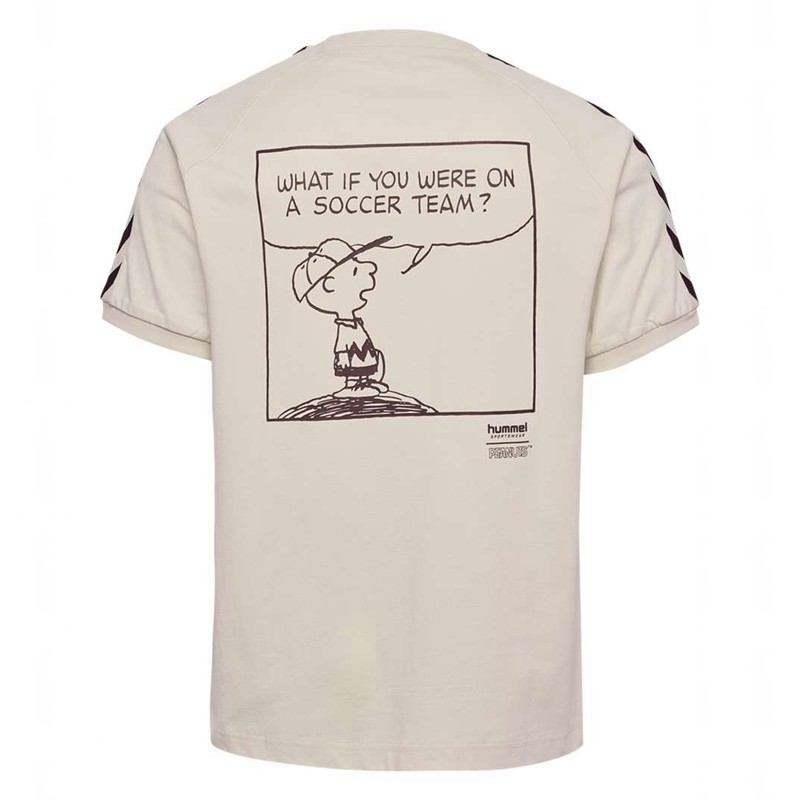 T Shirts Hummel Archive S/S Peanuts Homme Beige | 510888-514