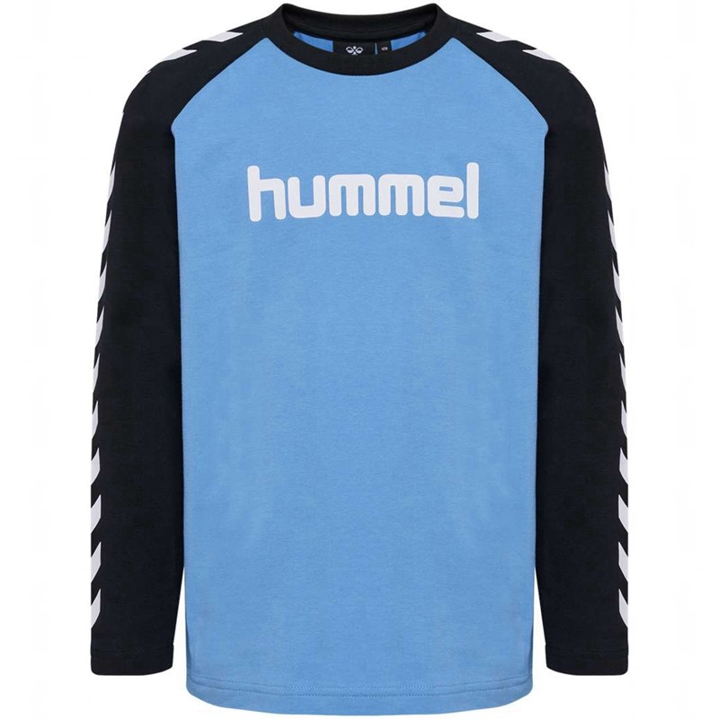 T Shirts Hummel Boys L/S Enfant Bleu | 050195-273