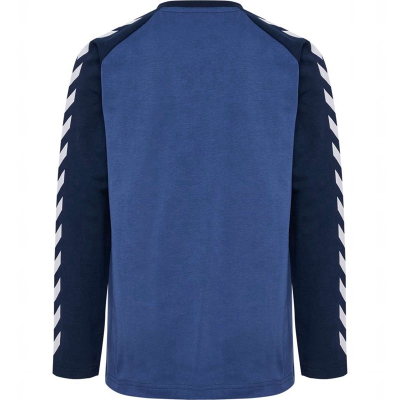 T Shirts Hummel Boys L/S Enfant Bleu | 469931-845