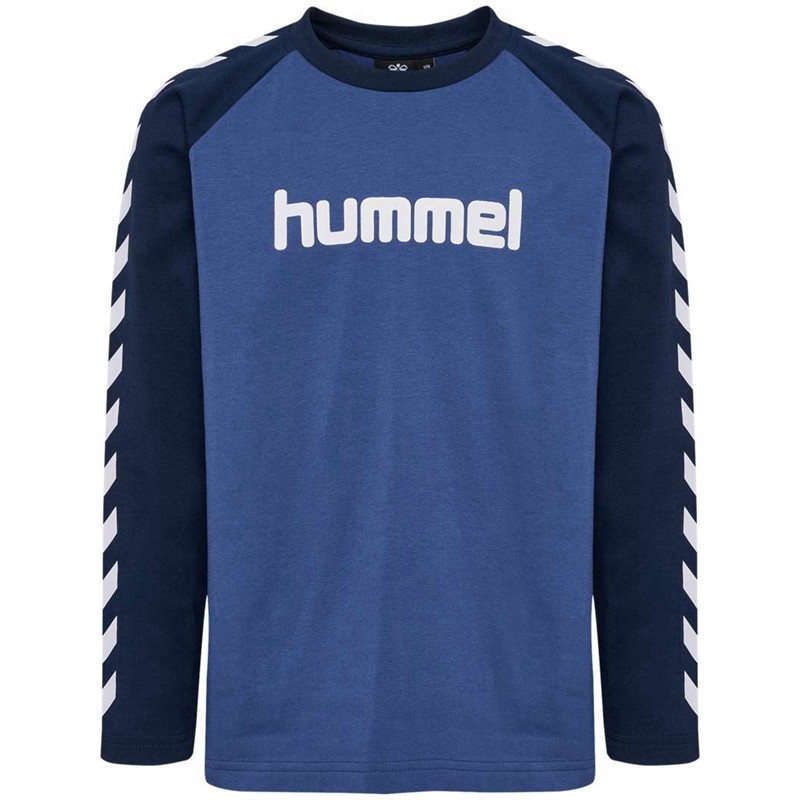 T Shirts Hummel Boys L/S Enfant Bleu | 469931-845