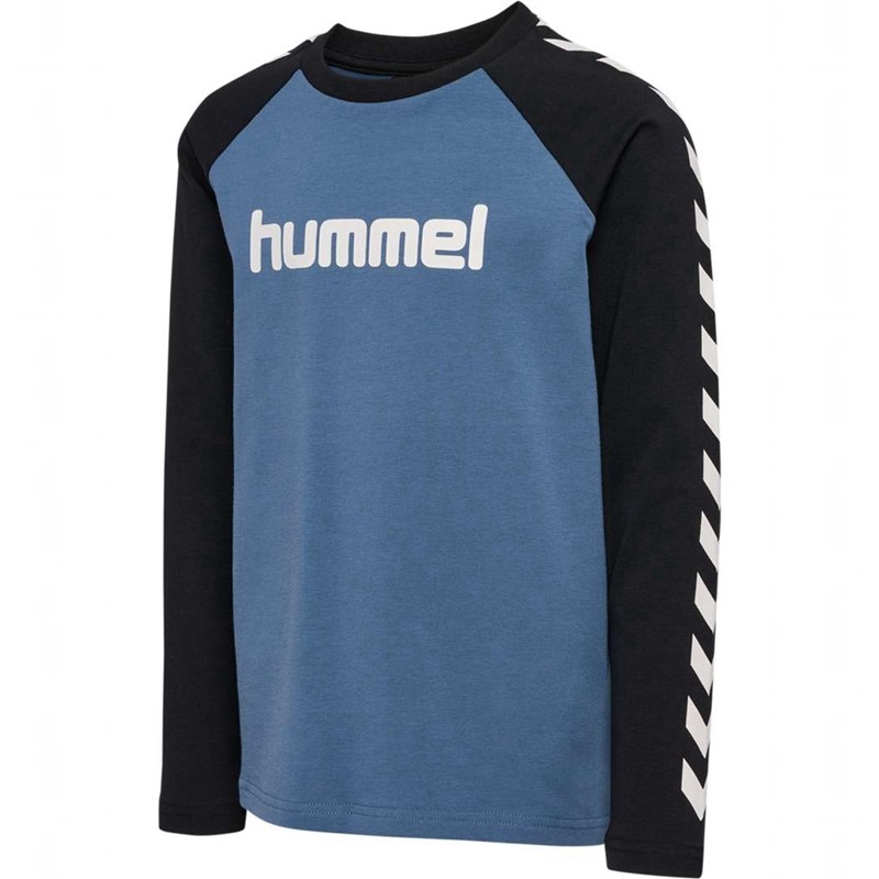 T Shirts Hummel Boys L/S Enfant Bleu | 549593-436