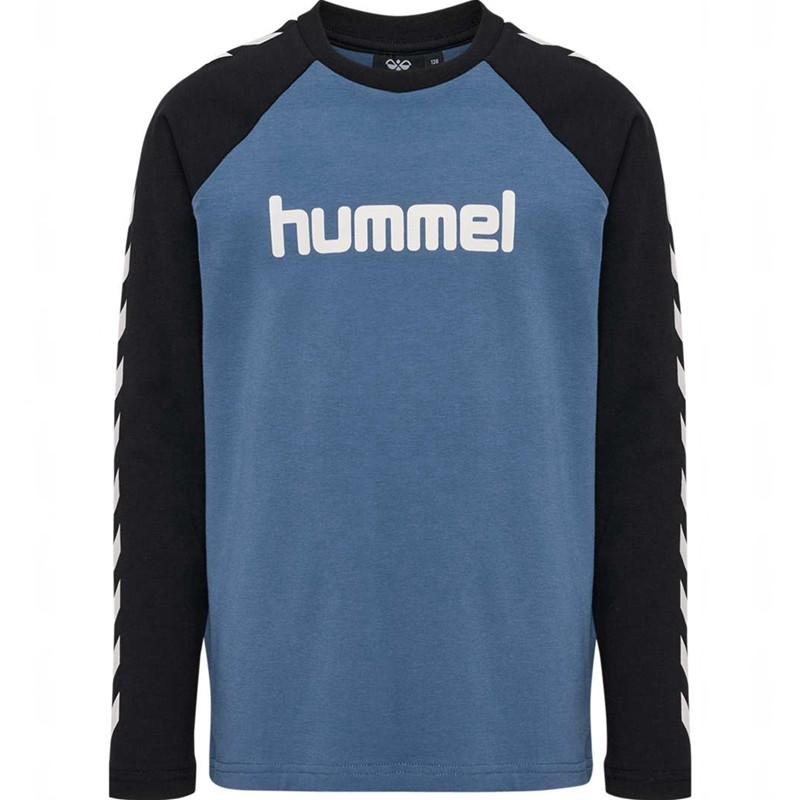 T Shirts Hummel Boys L/S Enfant Bleu | 549593-436