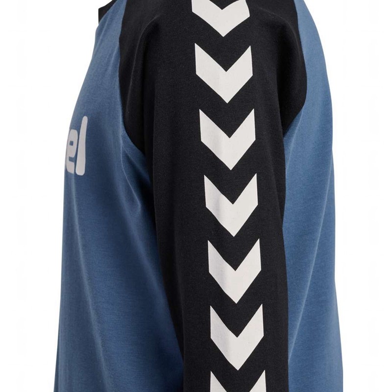 T Shirts Hummel Boys L/S Enfant Bleu | 549593-436