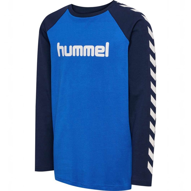 T Shirts Hummel Boys L/S Enfant Bleu | 640163-818