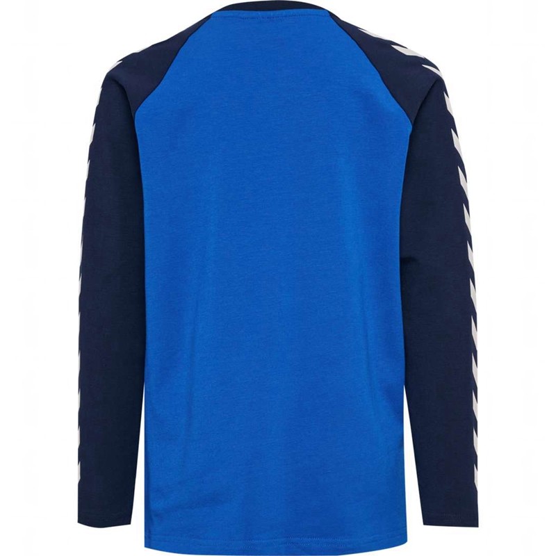 T Shirts Hummel Boys L/S Enfant Bleu | 640163-818
