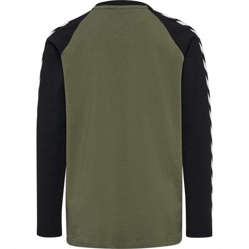 T Shirts Hummel Boys L/S Enfant Vert Olive | 253886-355
