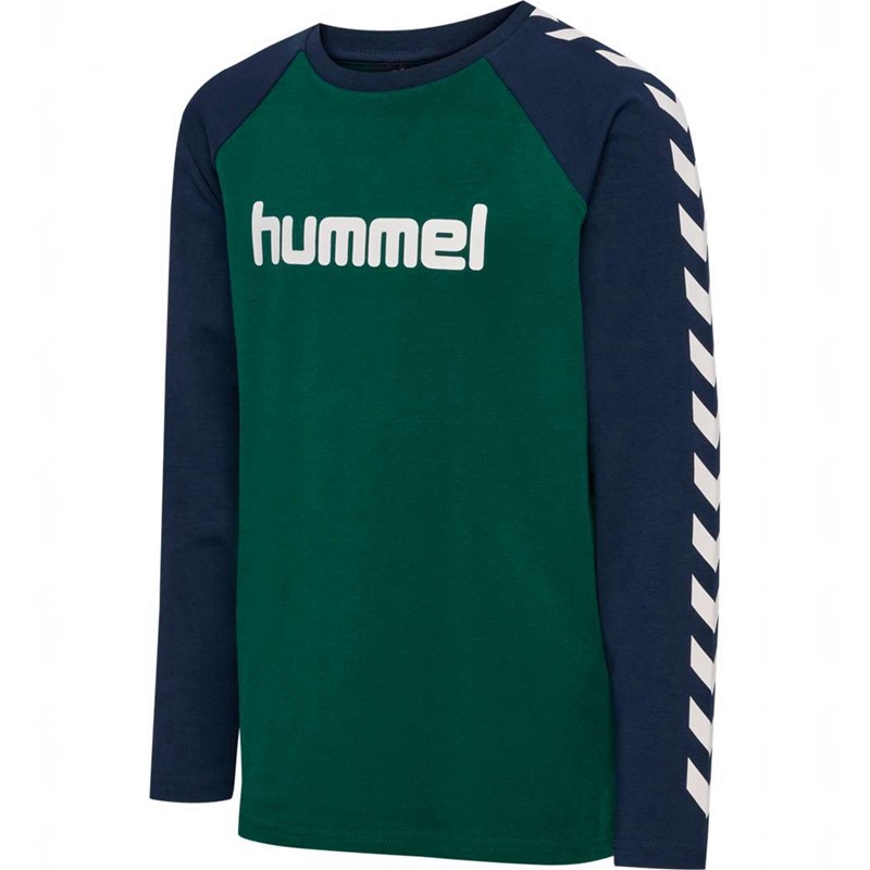 T Shirts Hummel Boys L/S Enfant Vert | 878079-345